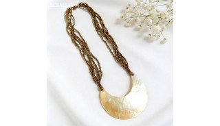 New Design Beads Necklace Shell Pendant